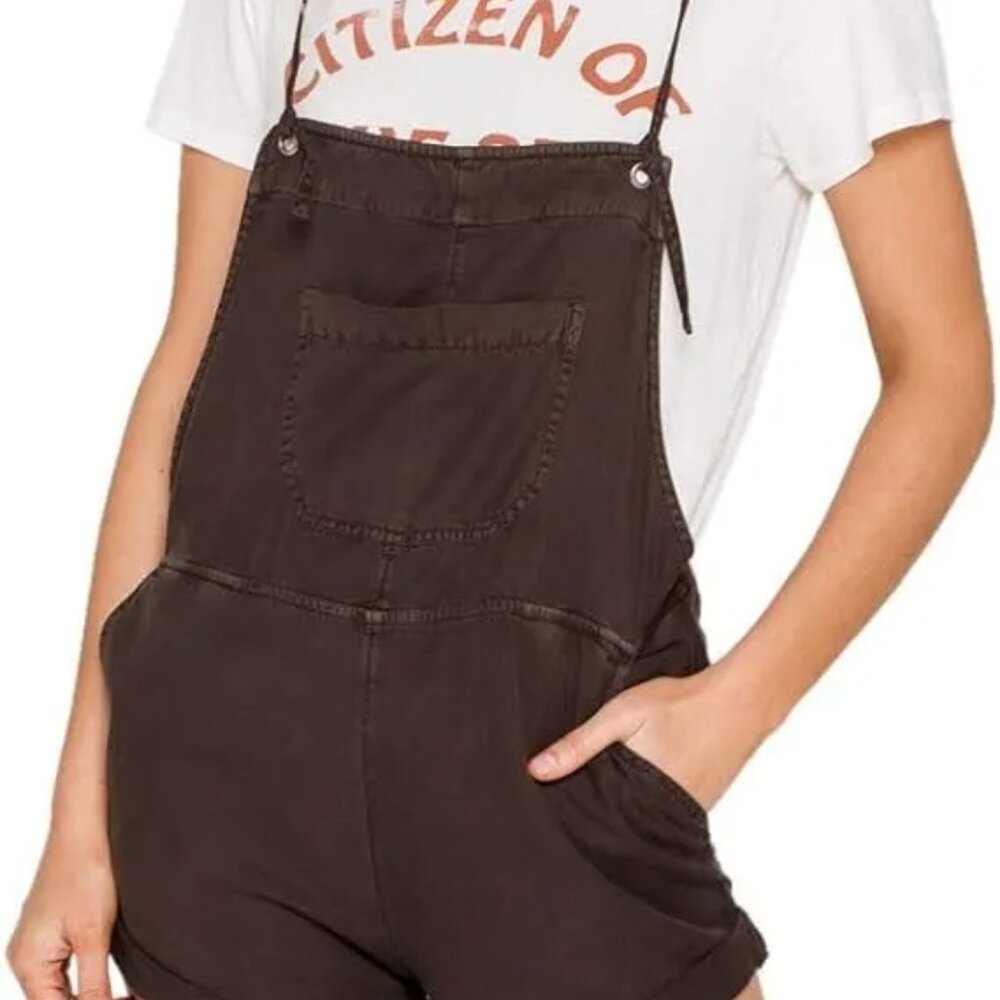 Billabong Women's Wild Pursuit Short Overall Black Small